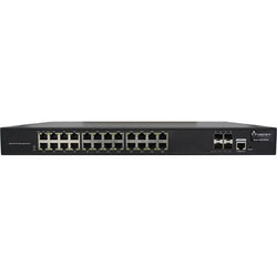 28-Port Managed Switch | 24-RJ45 Ethernet Ports, 4-SFP Fiber Ports