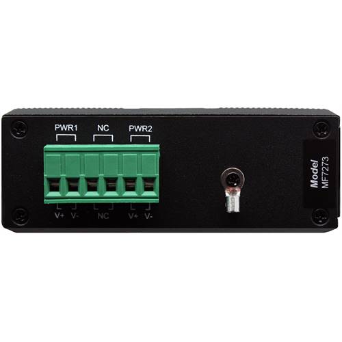 10/100TX-FX Industrial Media Converter | 1-RJ45 Ethernet Port, 1-ST Fiber Port, MM