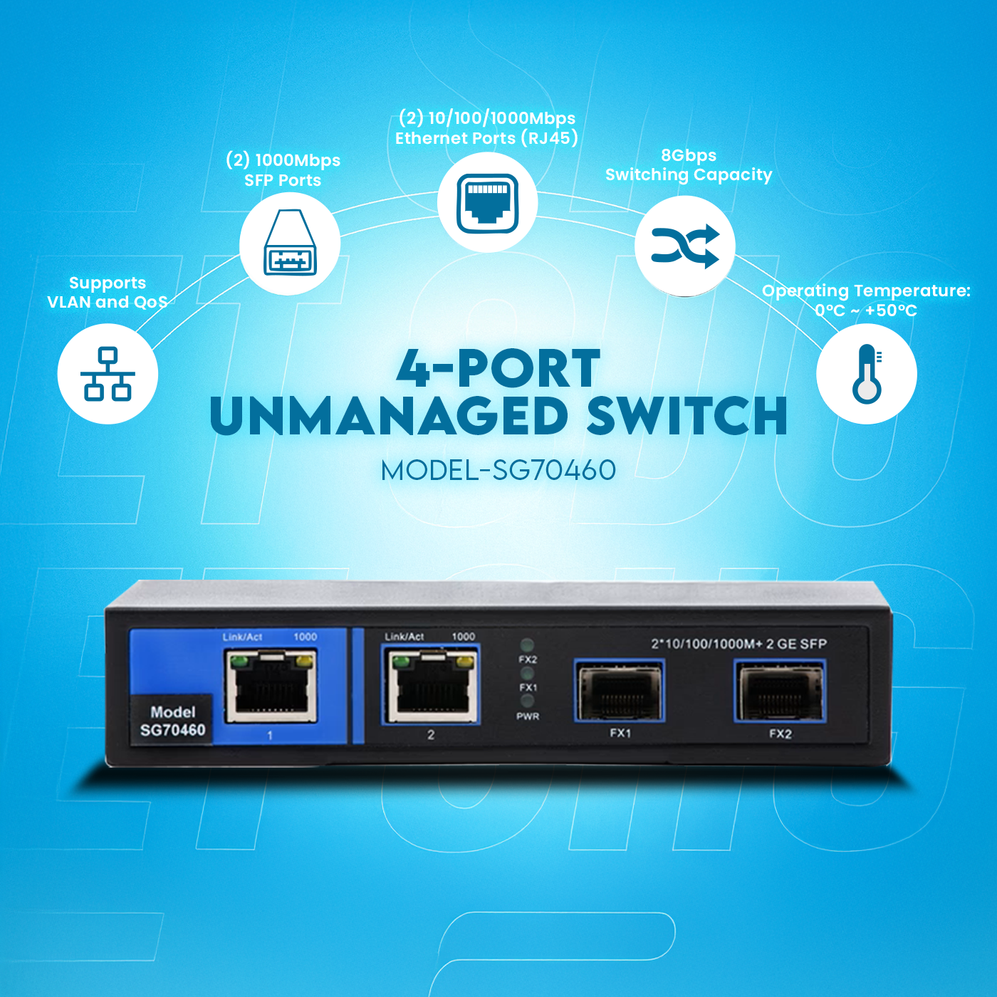 4-Port Unmanaged Switch