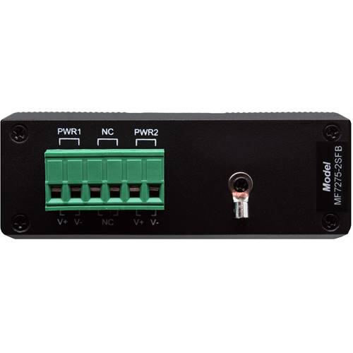 10/100TX-FX Single Fiber Industrial Media Converter | 1-RJ45 Ethernet Port, 1-SC Fiber Port