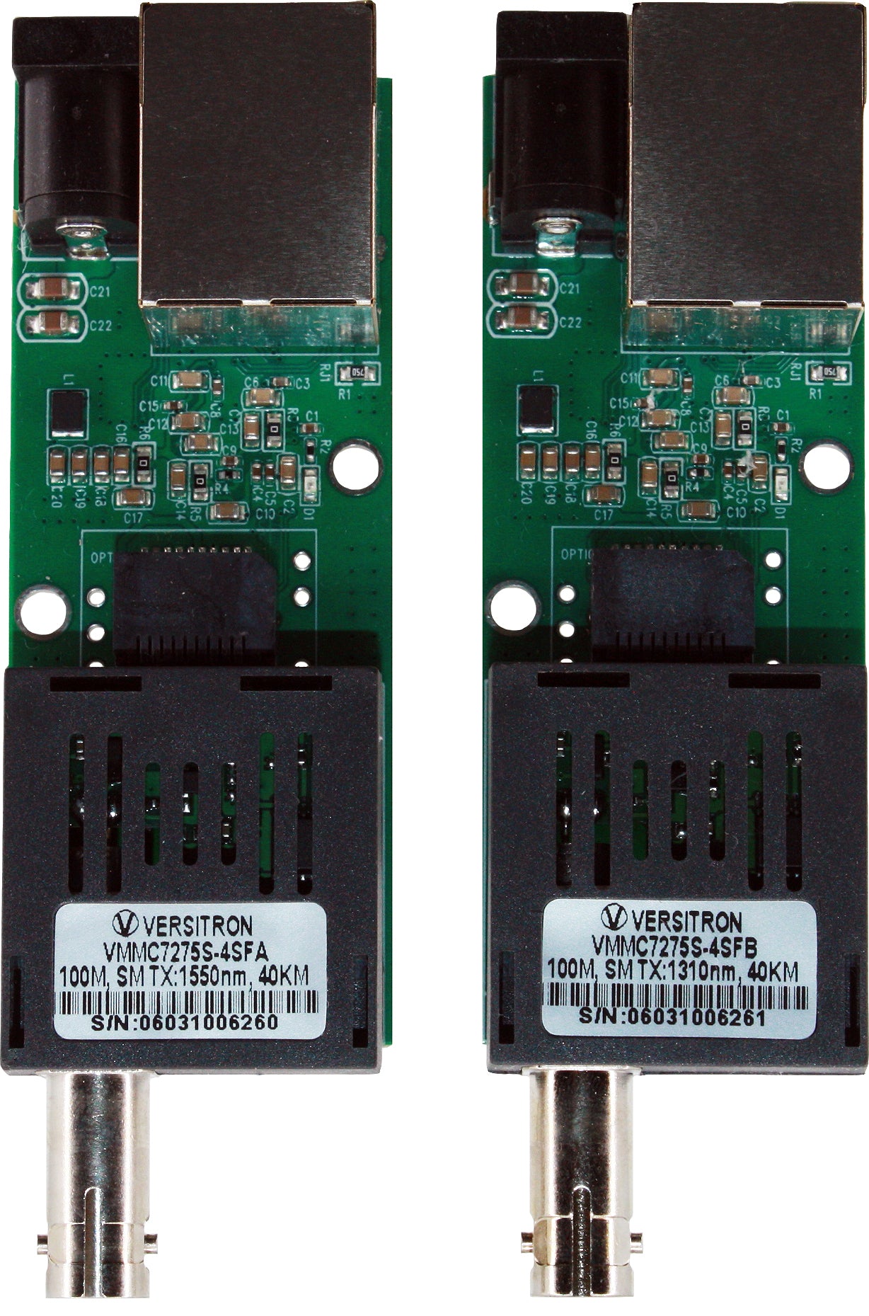 10/100/1000Base-T to 100Base-FX Single Fiber Ethernet Media Converter – NDAA Compliant