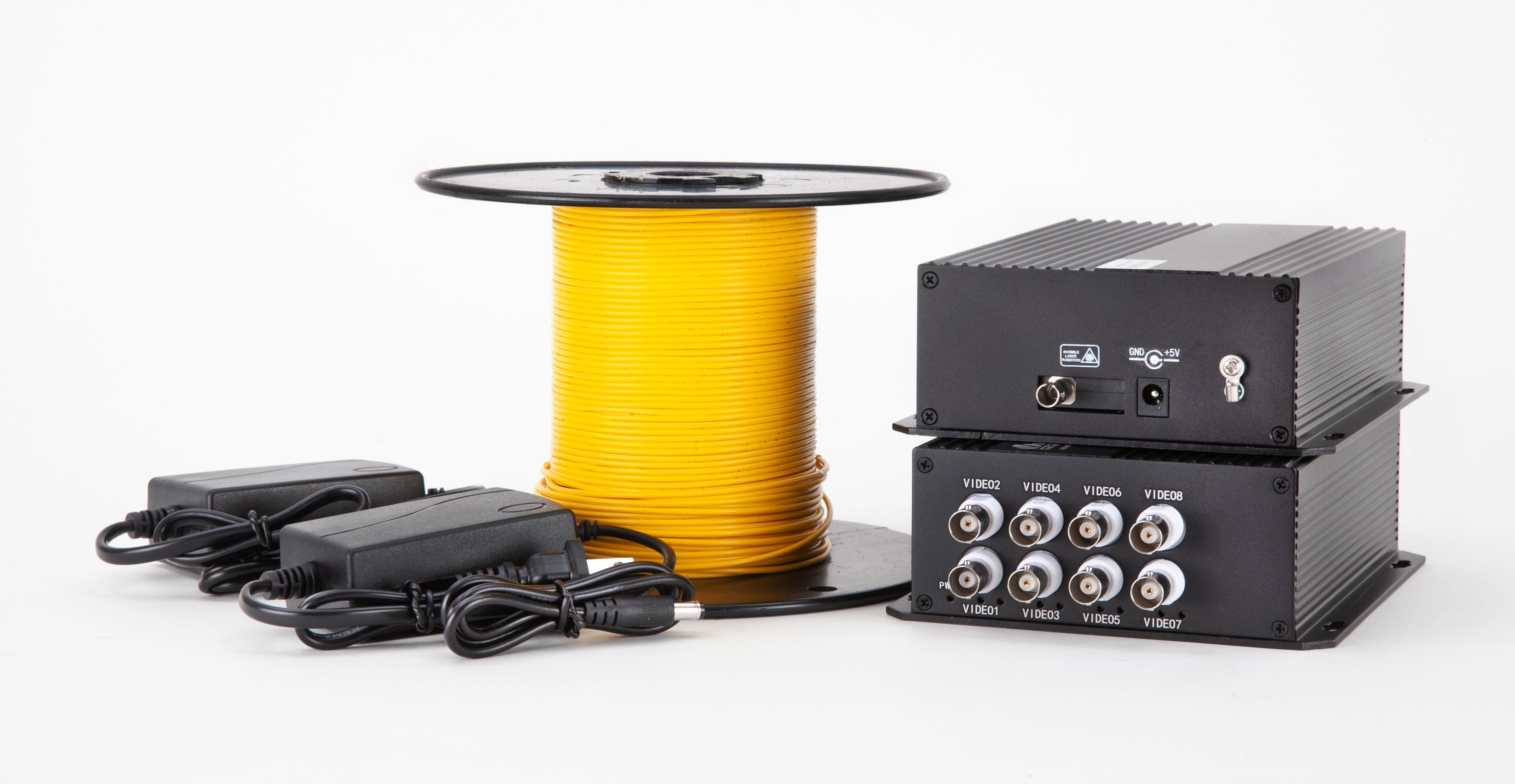 Single-Mode ST 8 Channels AHD Video Installation Kit- AHDTR8005