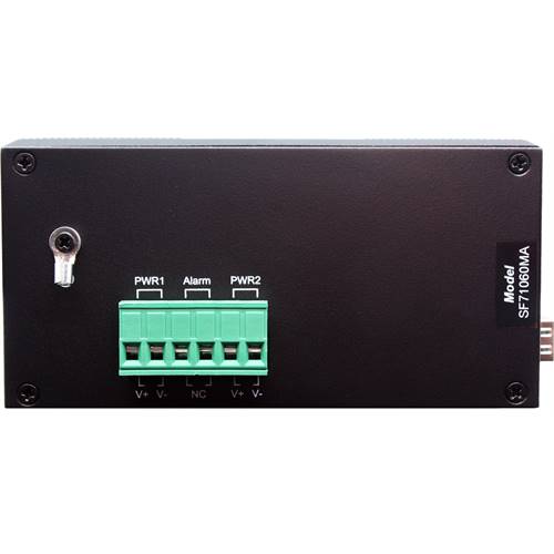 7-Port Managed Industrial PoE+ Switch | 6-RJ45 Ethernet Ports, 1-SFP Fiber Port