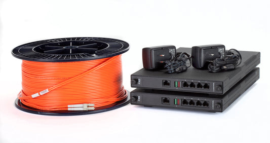 4-Channel POTS to Fiber Installation Kit | Data, ST, MM