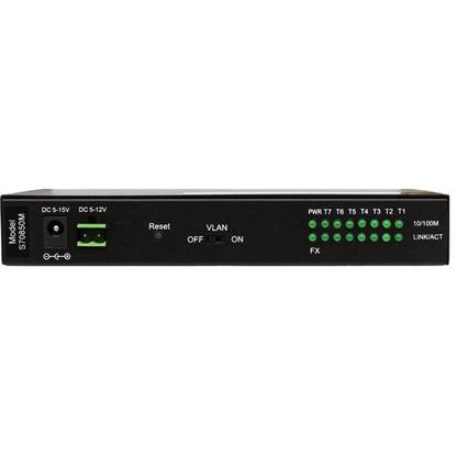 8-Port 10/100Base Managed Switch | 7-RJ45 Ethernet Ports, 1-SFP Fiber Port