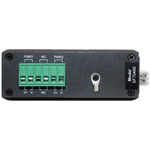 4-Port Unmanaged Industrial Switch | 2-RJ45 Ethernet Ports, 2-SFP Fiber Ports