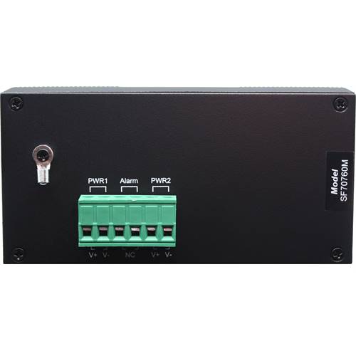 7-Port Unmanaged Industrial Switch, 6-RJ45 Ethernet Ports, 1-SFP Fiber Port