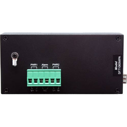 10-Port Managed Industrial PoE+ Switch | 8-RJ45 Ethernet Ports, 2-SFP Fiber Ports