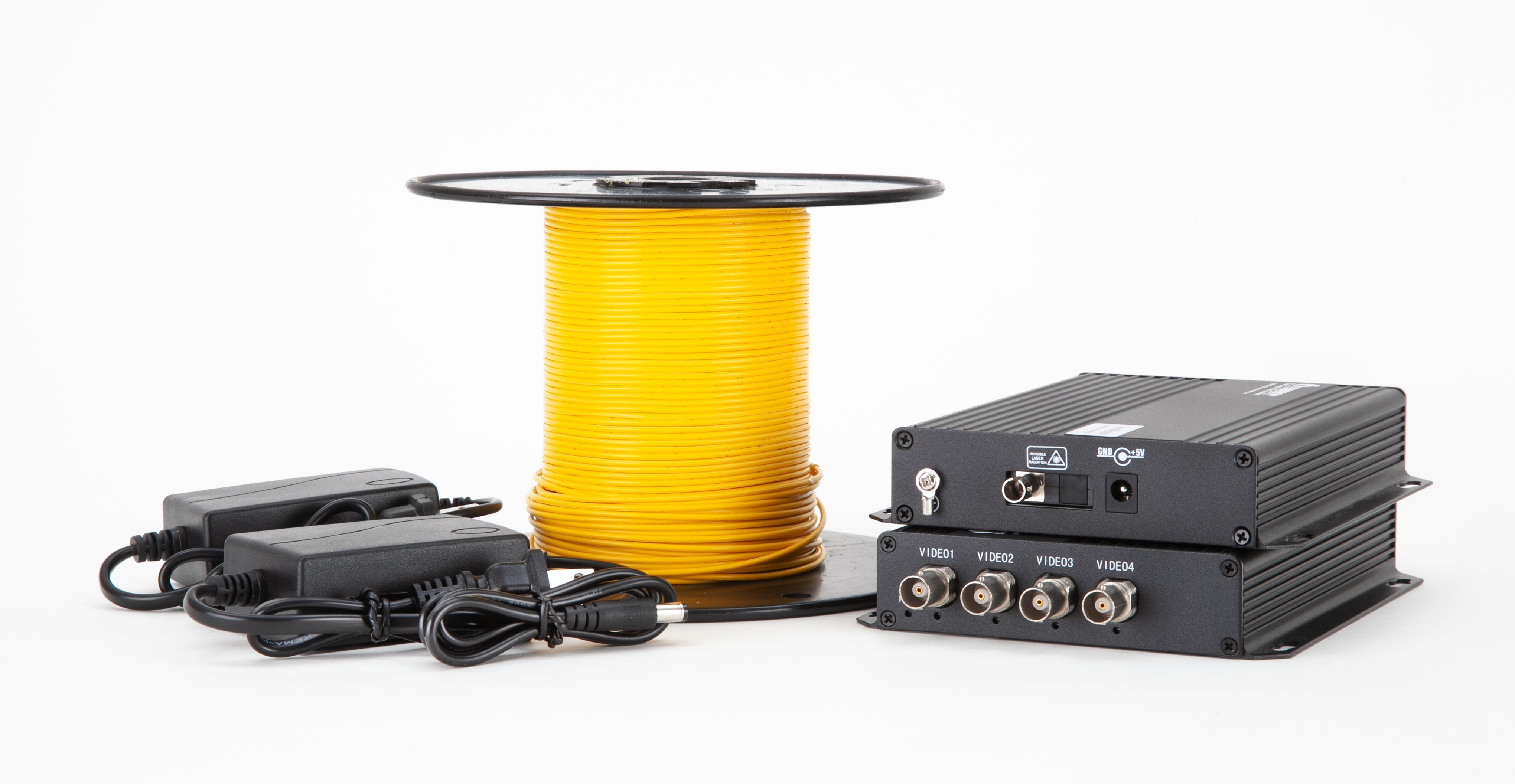 4 Channels Single-Mode ST AHD Video Installation Kit - AHDTR4005