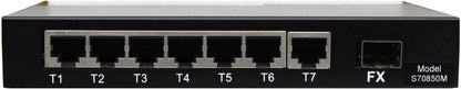 8-Port 10/100Base Managed Switch | 7-RJ45 Ethernet Ports, 1-SFP Fiber Port